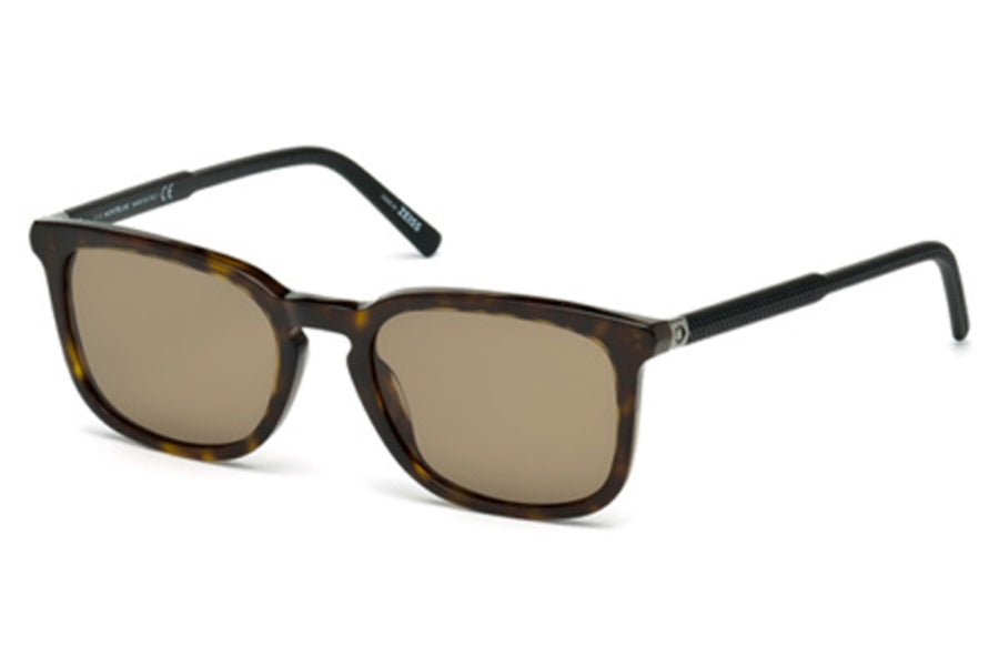 Mont Blanc MB586S 52J - Dark Havana-Roviex by Mont Blanc for Men - 52-19-145 mm Sunglasses