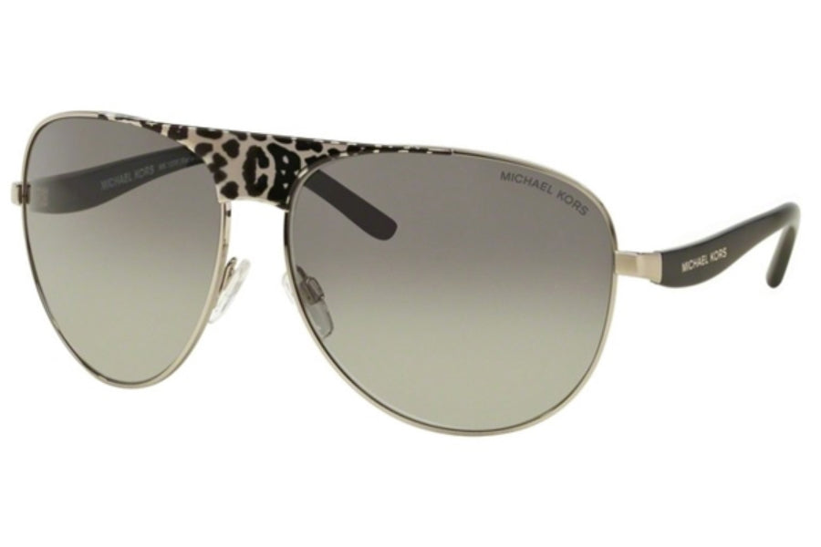 Michael Kors MK 1006 10586G Sadie II - Gunmetal Black Leopard Black-Silver by Michael Kors for Women - 62-14-125 mm Sunglasses