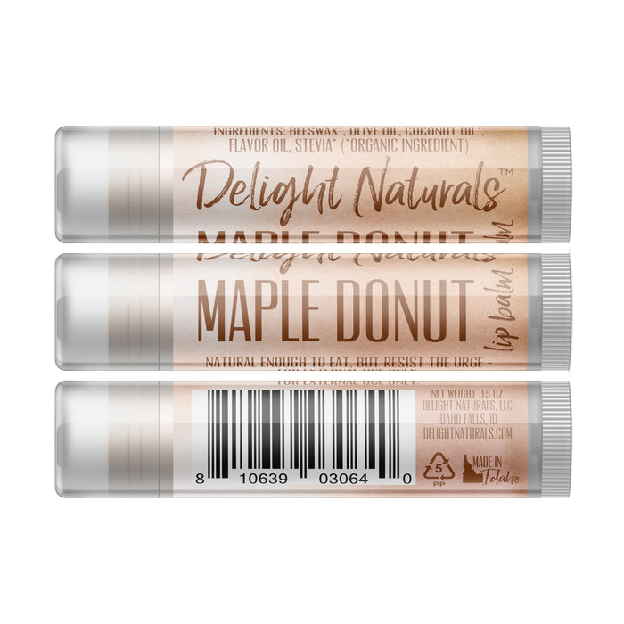 Bálsamo labial Maple Donut - Paquete de tres