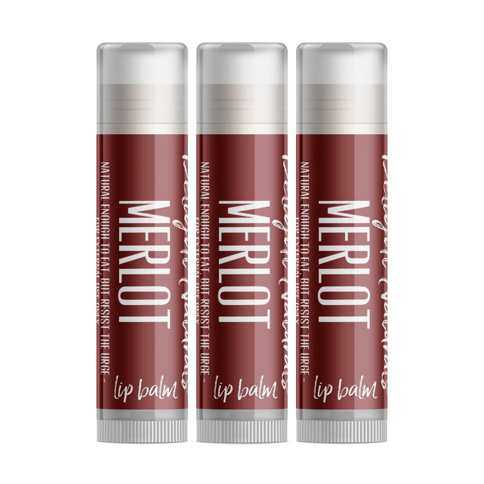 Merlot Wine Lip Balm - Three Pack