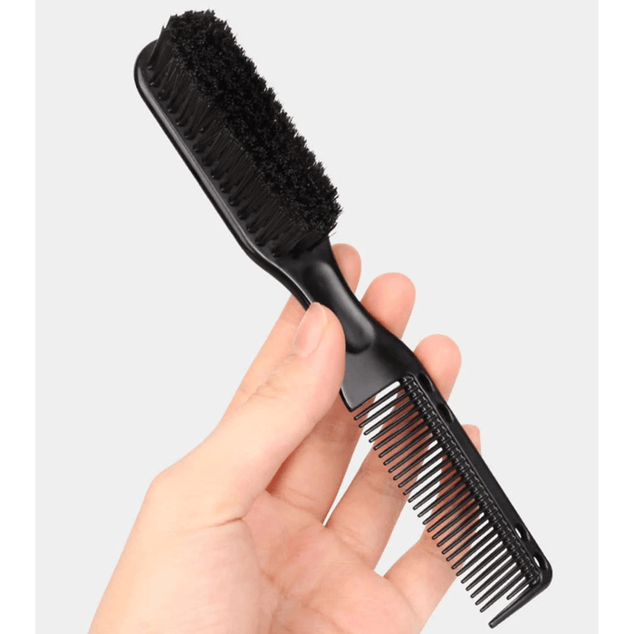 Cepillo de decoloración de peine de pelo de doble punta, cepillo de decoloración de peluquero, cepillo de limpieza para cortapelos, cepillo de barba, cepillo de pelo