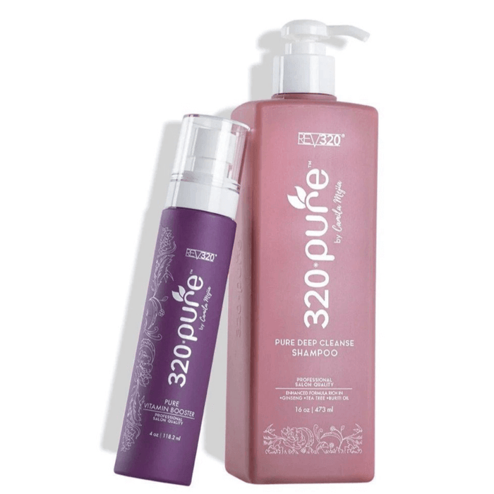 REV320 Pure Deep Cleanse Shampooing et 320 Pure Vitamin Booster Set