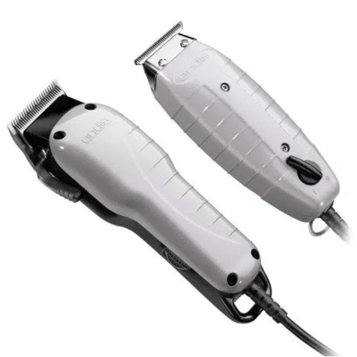 Andis Barber Combo Clipper &amp; Trimmer #66615 + afeitadora inalámbrica de perfil de titanio TS-2 #17200