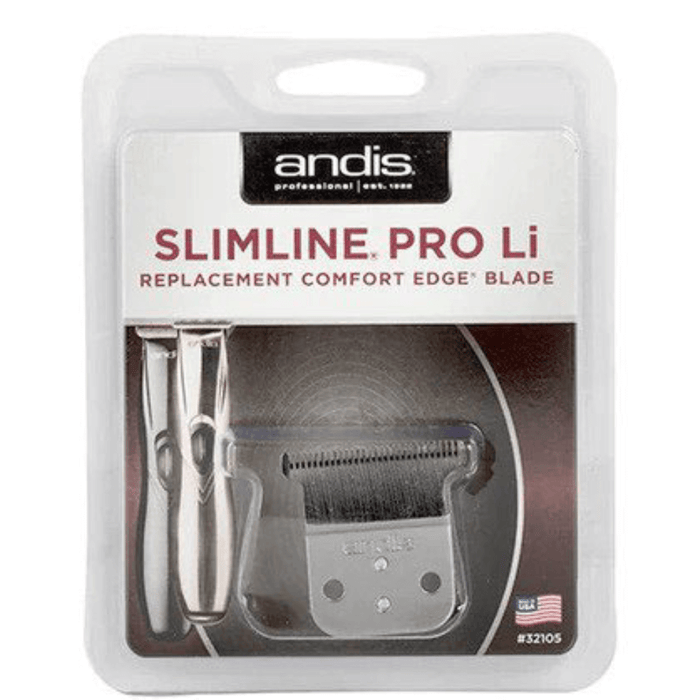 Andis Slimline Pro-cortadora de pelo Li, cuchilla en T de acero al carbono, #32105