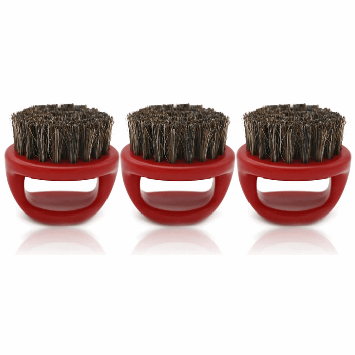 3 Pieces Knuckle Brush, Circle Handle Comfortable Bristles, Finger Fade Brush