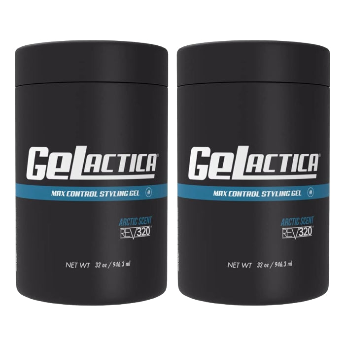 2Pcs REV320 GeLACTICA Max Control Hair Styling 32 oz - Organic Ingredients - Water Base