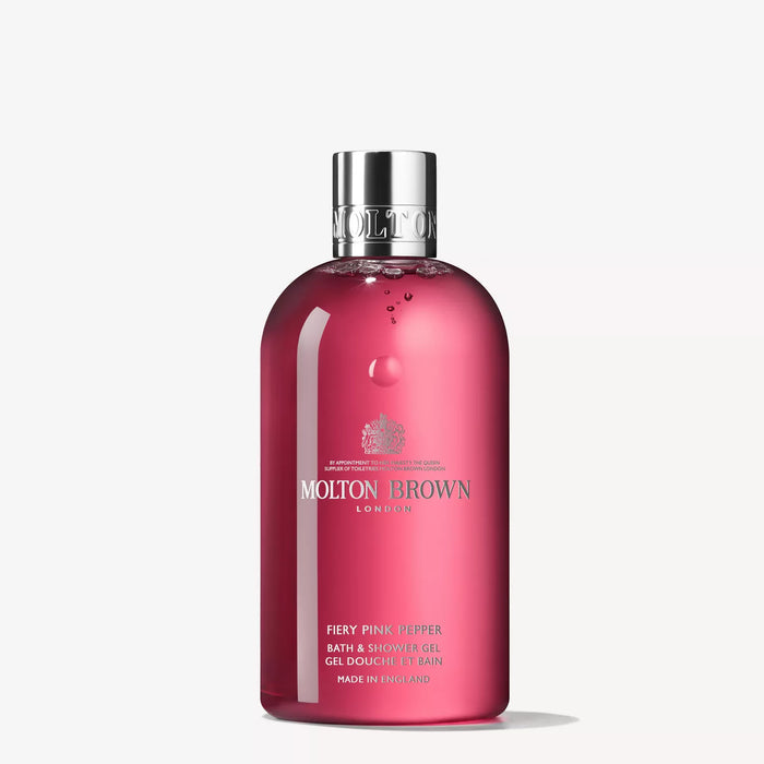 Gel de ducha y baño Fiery Pink Pepper de Molton Brown para unisex - Gel de ducha de 10 oz