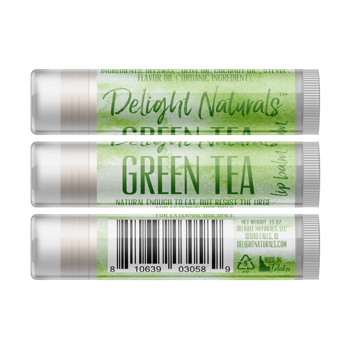 Bálsamo labial de té verde - Paquete de tres