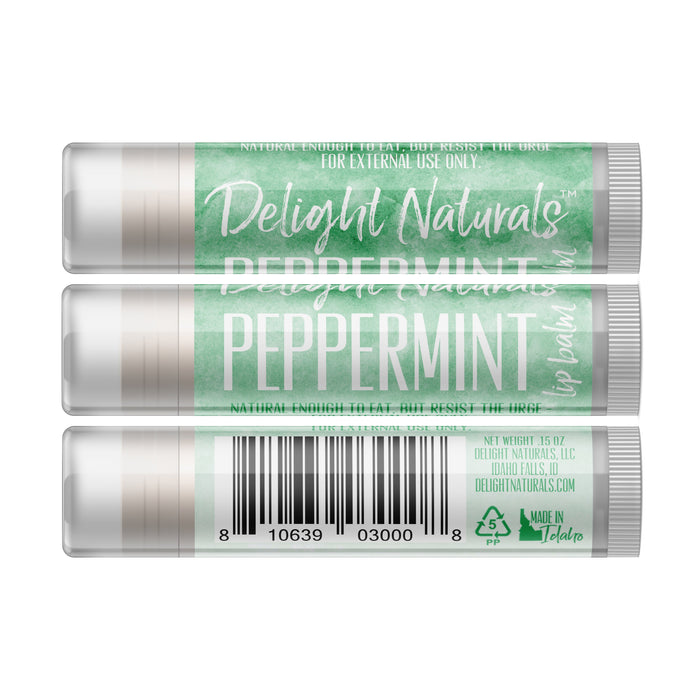 Peppermint Lip Balm - Three Pack