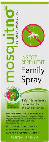 Spray familiar repelente de insectos de Mosquitno para unisex - Repelente de insectos de 1 pieza