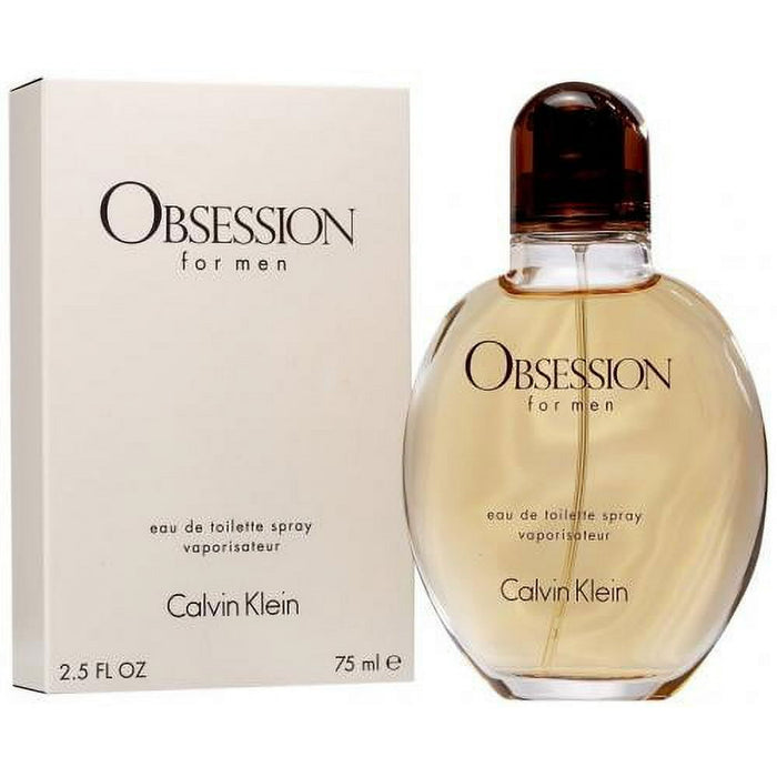 Obsession de Calvin Klein pour homme - Vaporisateur EDT de 2,5 oz