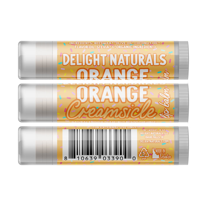 Orange Creamsicle Lip Balm - Three Pack