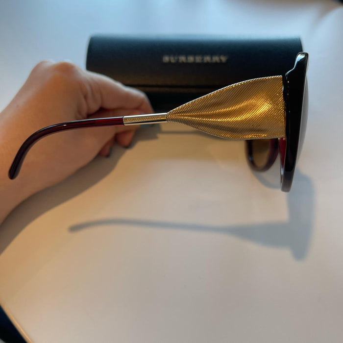 Burberry BE 4191 3014-13 - Dégradé Bordeaux-Marron par Burberry pour Femme - 57-21-135 mm Lunettes de soleil