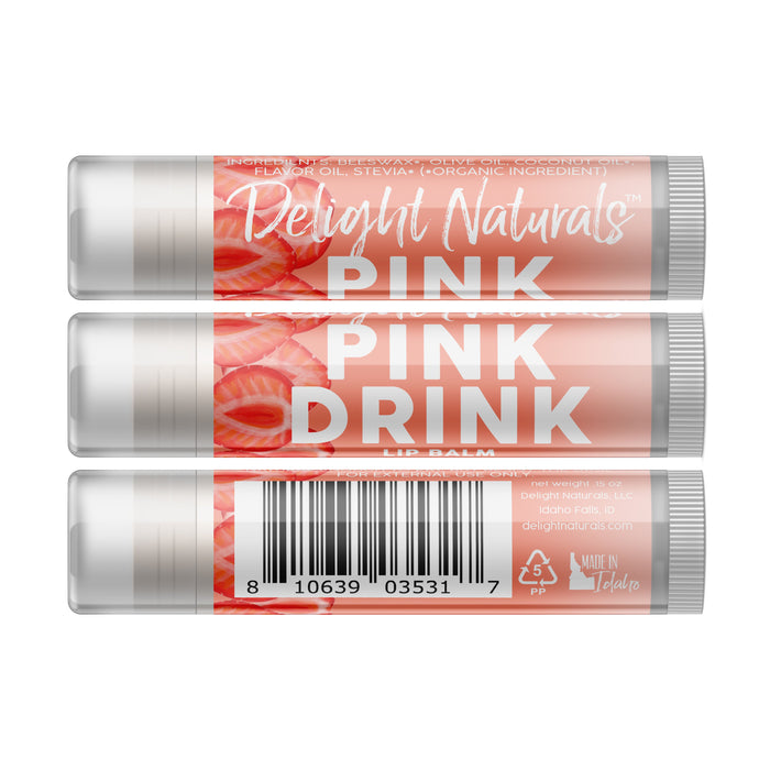 Baume à lèvres boisson rose
