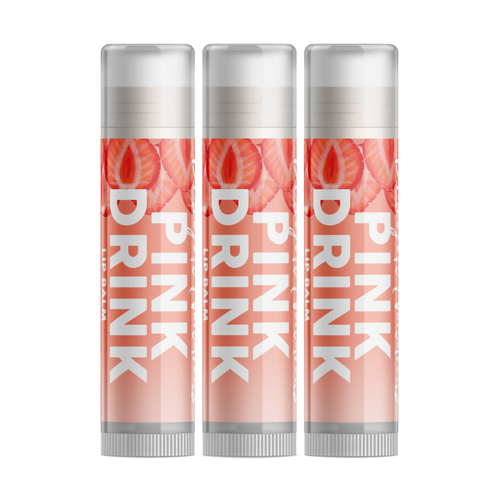 Paquete de tres bálsamos labiales Pink Drink