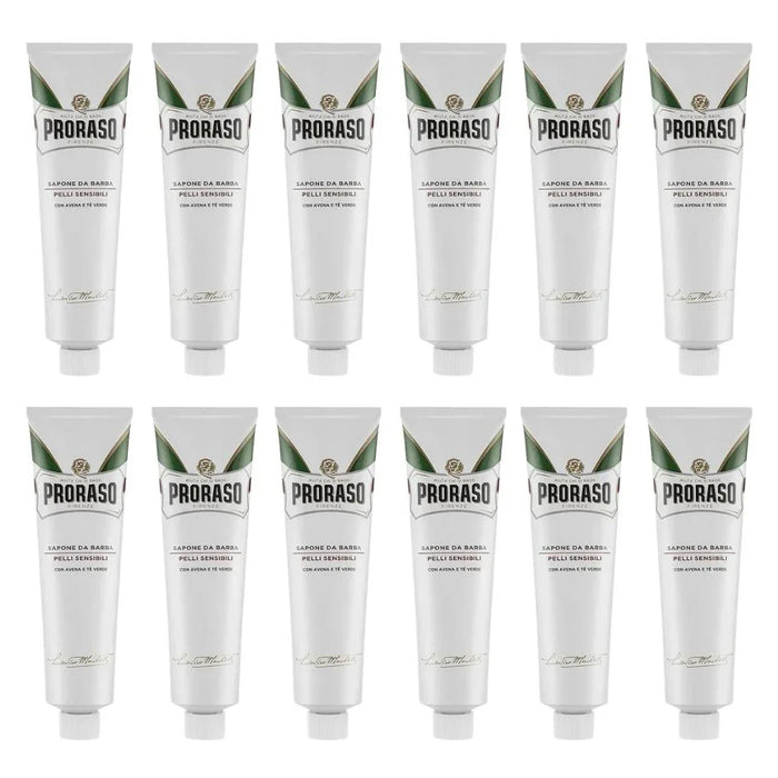Proraso Shaving Cream in Tube Sensitive Skin White 5.2 oz - Multipack