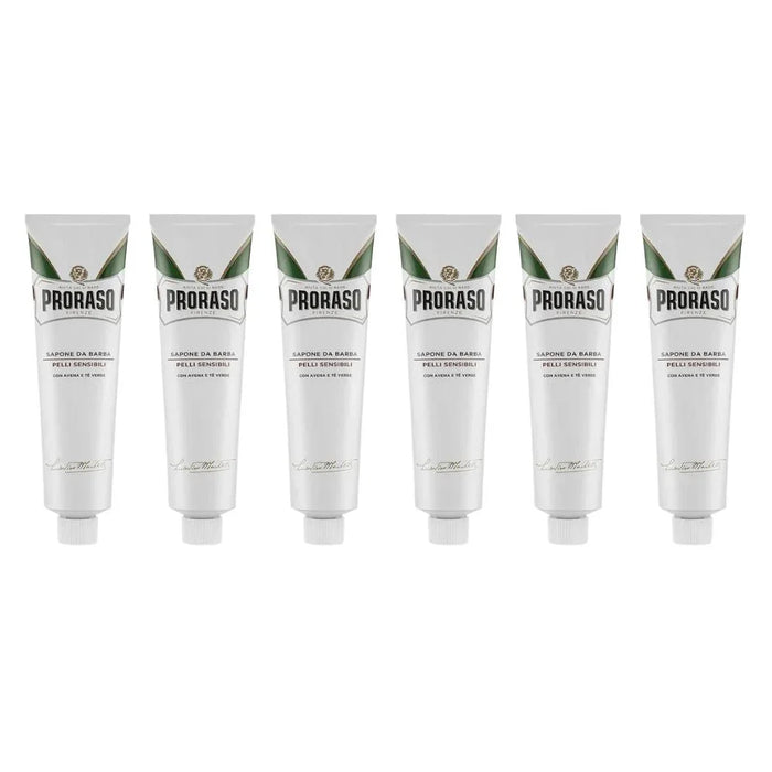 Proraso Shaving Cream in Tube Sensitive Skin White 5.2 oz - Multipack