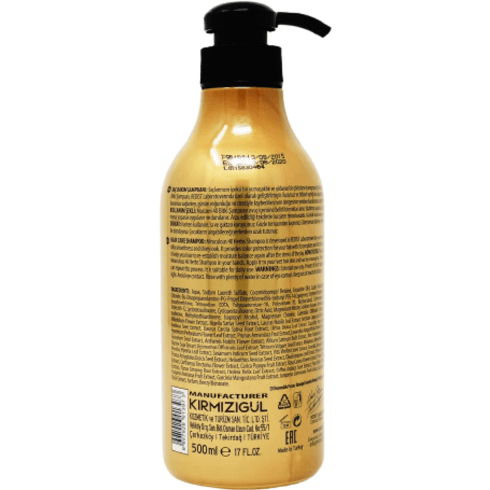 REDIST Shampooing pour soins capillaires 40 huiles miracles surdosées 17 oz