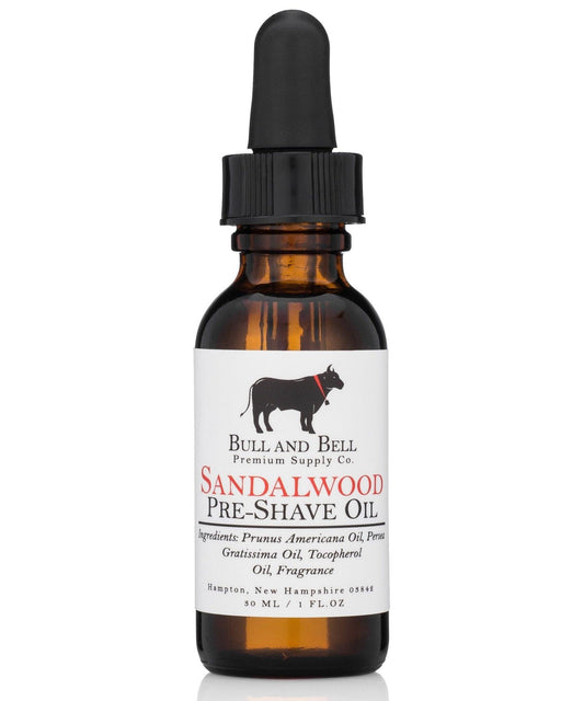 Sandalwood Pre-Shave Oil - by Bull and Bell Premium Supply Co. - BarberSets