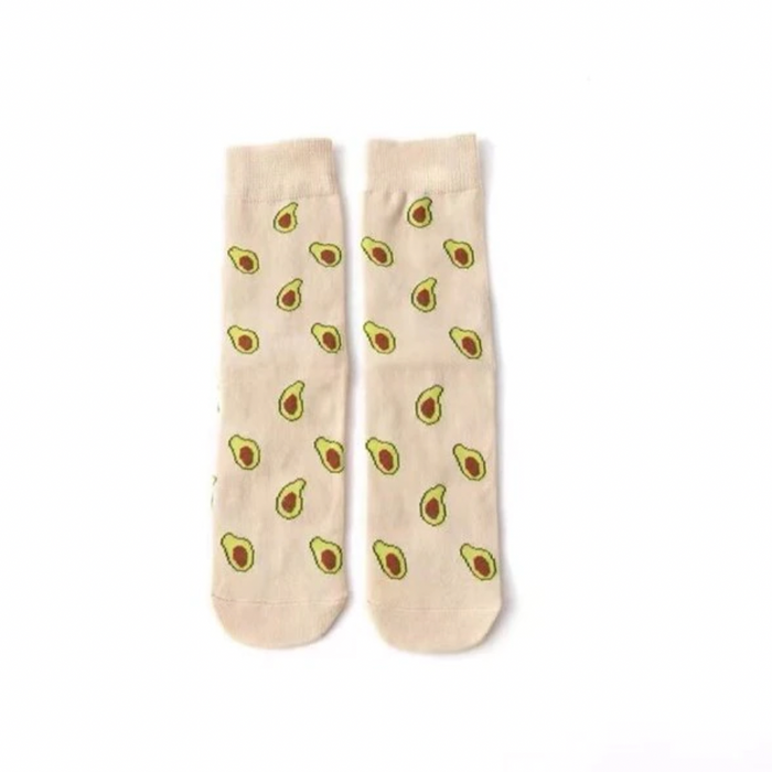 Calcetines color crema aguacate