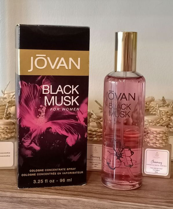 Jovan Black Musk de Jovan para mujeres - Spray concentrado de colonia de 3,25 oz