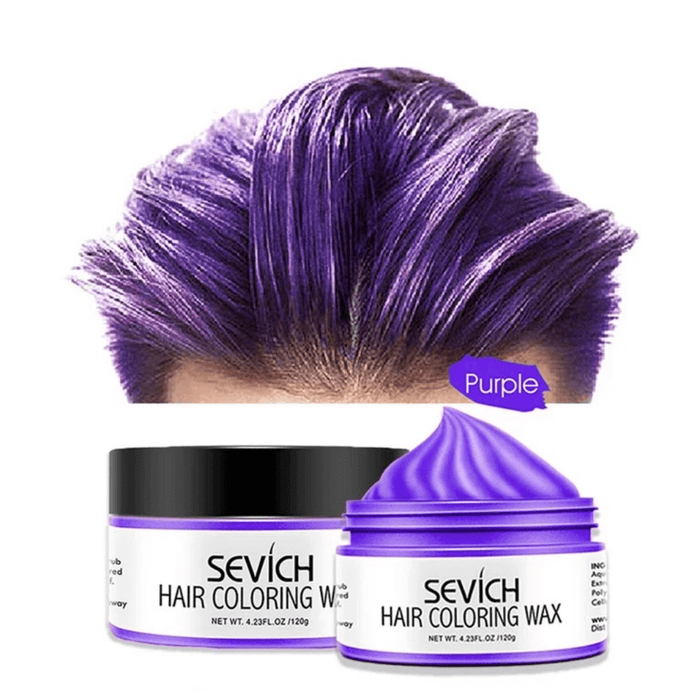 Cera para el cabello de color - Sevich Hair Style Dye Mud, color de cabello natural al instante, ingredientes naturales lavables, temporal 120 g/4.23 FL.Oz