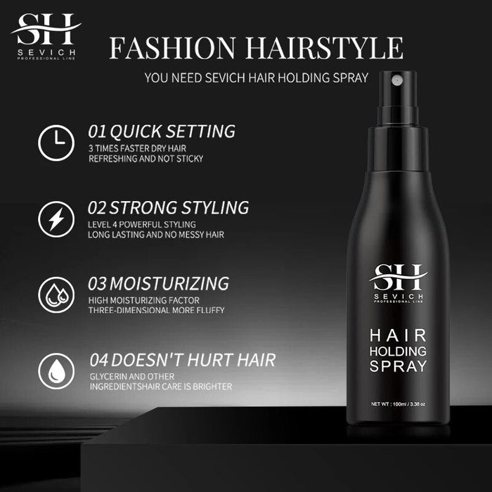 Sevich Hair Hold Spray pour hommes, applicateur de fibres pour le renforcement des cheveux, Spray fixateur pour cheveux, 100 ml