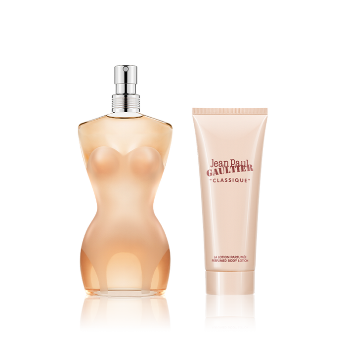 Classique by Jean Paul Gaultier for Women - 2 Pc Gift Set 1.7oz EDT Spray, 2.5oz Perfumed Body Lotion