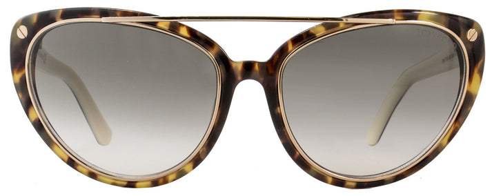 Tom Ford FT0384 Edita 56B - Havana-Smoke Gradient by Tom Ford for Women - 58-18-140 mm Sunglasses