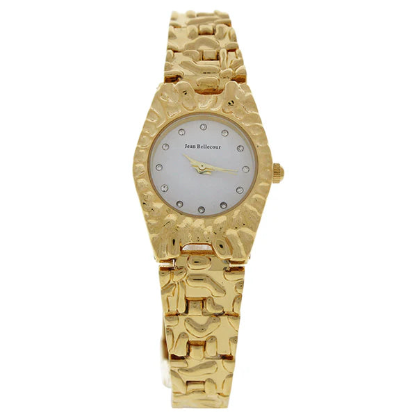 REDS23-GW Duclos - Gold Stainless Steel Bracelet Watch by Jean Bellecour for Women - 1 Pc Watch