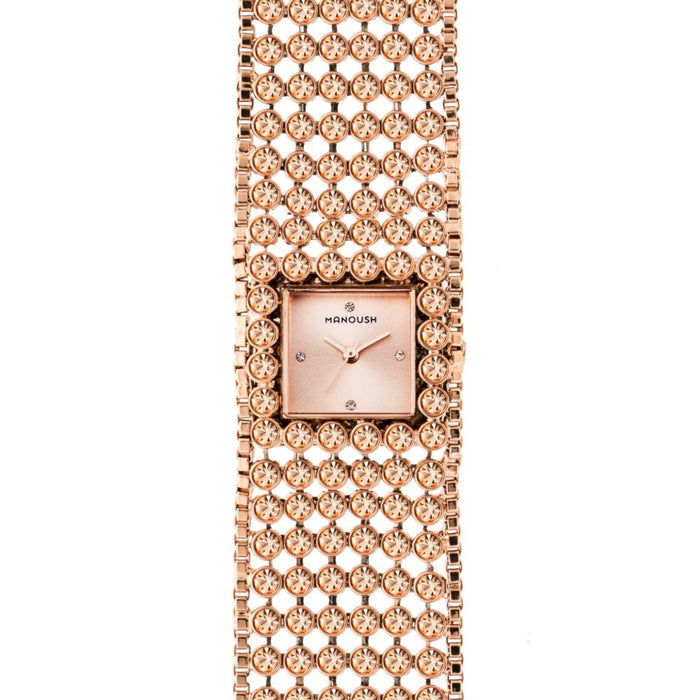 MSHMARG Marilyn - Rose Gold Stainless Steel Bracelet Watch by Manoush for Women - 1 Pc Watch