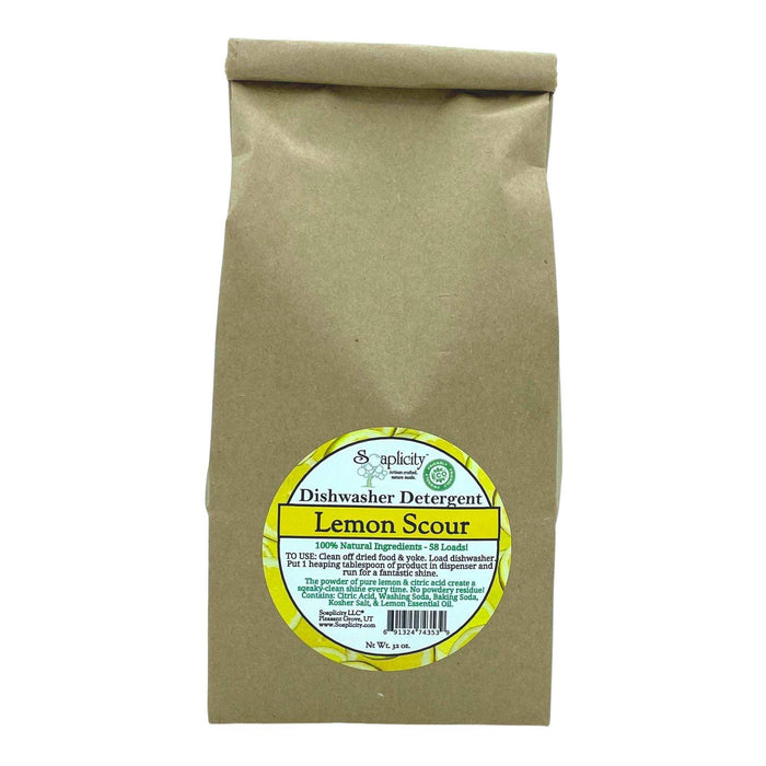Detergente para lavavajillas con limón: 100% natural y eficaz, 58 cargas