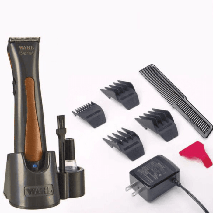 Wahl Professional Black Combo Set, Wahl Senior #8504-400 & Beret Trimmer Model #8841 & Vanish Shaver #8173-700, Wahl Spray Bottle, Barber Mat, Flat Top Comb, Fade Brush, Straight Razor, Neck Duster, Barber Suitcase