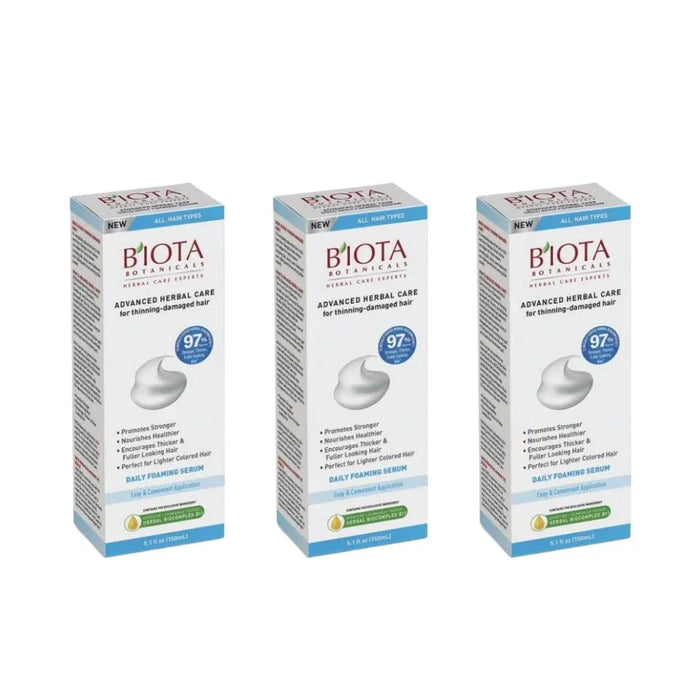 Biota Botanicals Advanced Herbal Care Foaming Serum for Thinning - Damaged Hair 150ml / 5.1 oz
