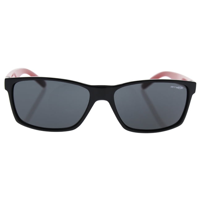 Arnette AN 4185 2046-87 Slickster - Gloss Black Red-Grey par Arnette pour Homme - 58-16-145 mm Lunettes de soleil