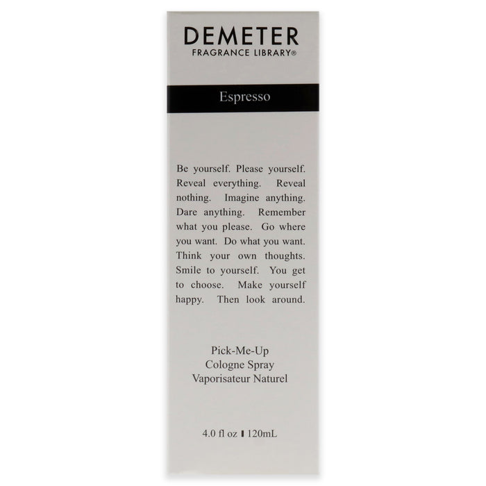 Espresso de Demeter pour unisexe - Spray de Cologne 4 oz