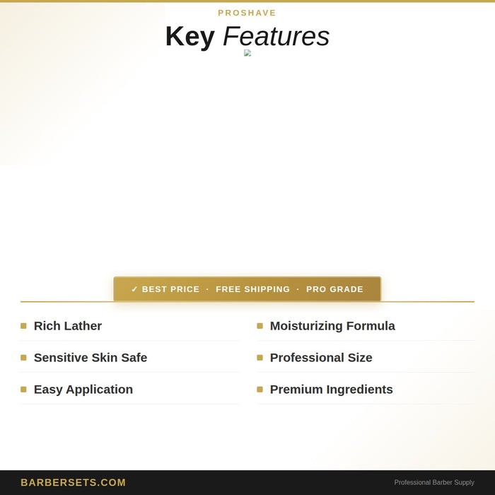 PROSHAVE Pro-shave Shaving Cream 8oz