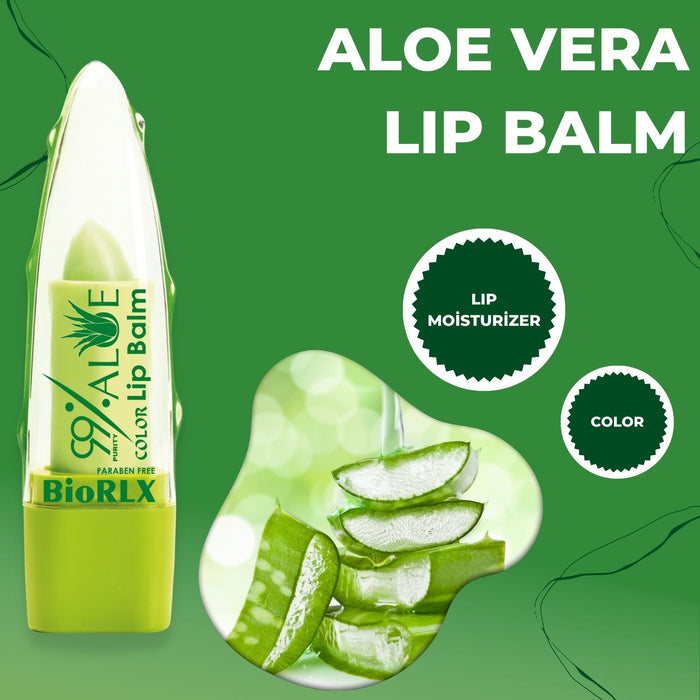 BioRLX 99% Purity Aloe Vera Color Up Lip Balm