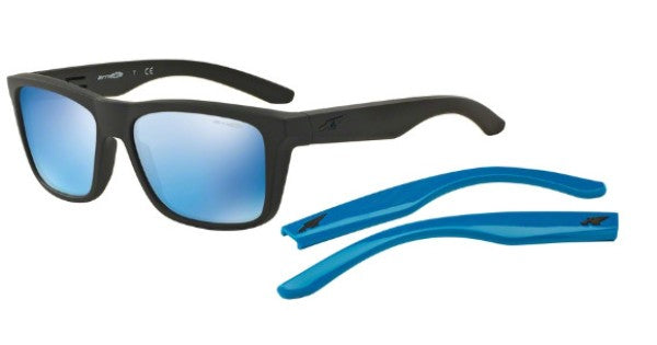 Arnette AN 4217 01-55 Syndrome - Noir Mat-Bleu par Arnette pour Homme - Lunettes de soleil 57-17-140 mm