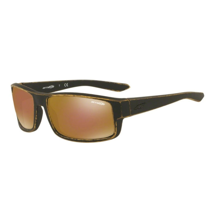 Arnette AN 4224 2357-7D Boxcar - Matte Tumbled Gold-Gold par Arnette pour Homme - 59-16-125 mm Lunettes de soleil