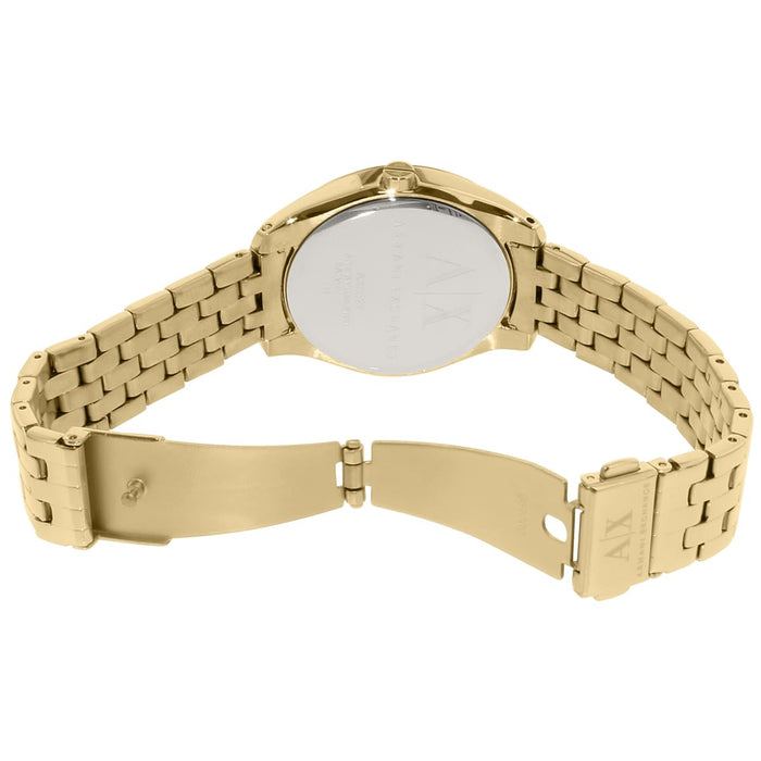 AX5527 Geo Gold-Tone Stainless Steel Bracelet Watch by Armani Exchange for Women - 1 Pc Watch