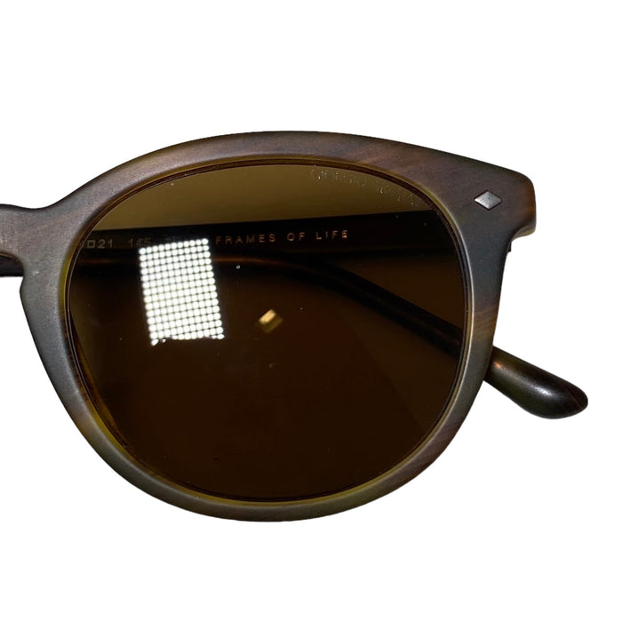 Giorgio Armani AR 8060 5404-53 Frames of Life - Striped Matte Light Brown-Brown by Giorgio Armani for Unisex - 50-21-145 mm Sunglasses