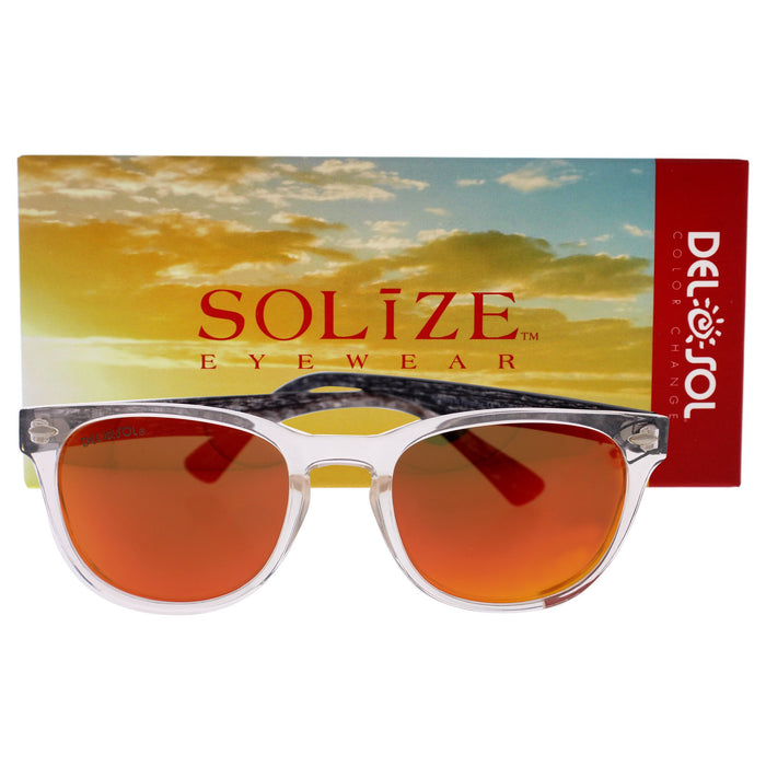 Solize Halfway to Paradise - Clear-Orange par DelSol pour unisexe - 1 paire de lunettes de soleil