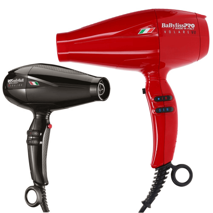 BaBylissPRO Nano Titanium Volare V1 Sèche-linge pleine grandeur Moteur conçu par Ferrari Rouge OU Noir 