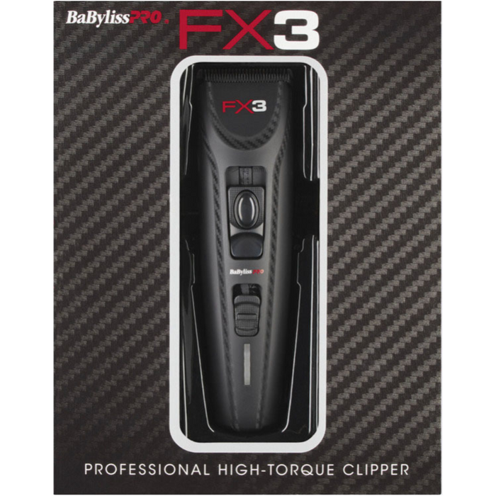 BaBylissPRO FX3 Black Collection Juego combinado de cortapelos con cable/inalámbrico FXX3CB o recortador FXX3TB o afeitadora FXX3SB o todos los juegos combinados juntos