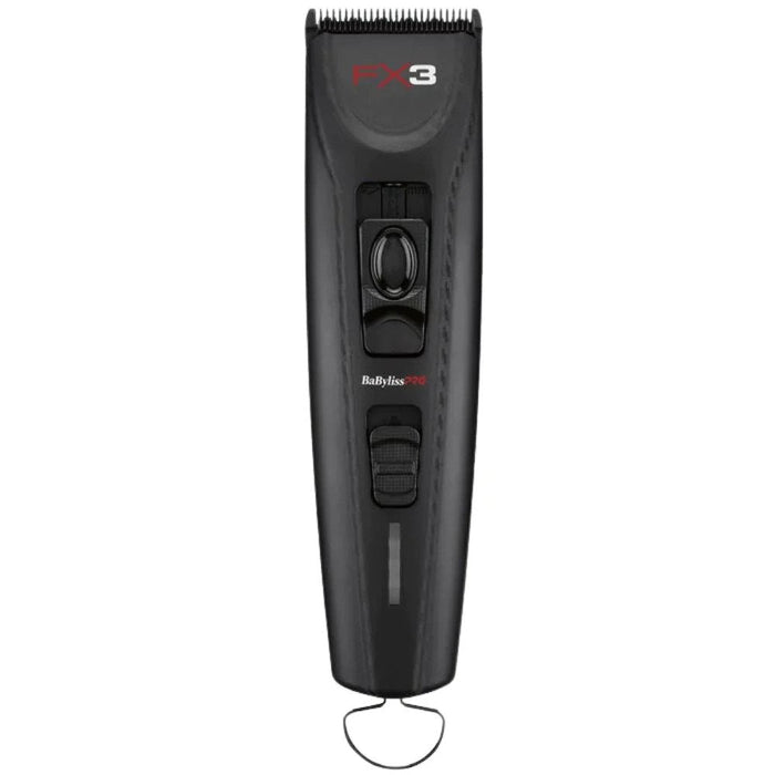 BaBylissPRO FX3 Black Collection Combo Set Cord/Cordless Clipper FXX3CB & Trimmer FXX3TB & Shaver FXX3SB & BlackFX Dryer Combo Set