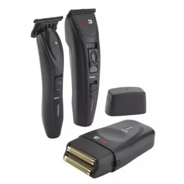 BaBylissPRO FX3 Black Collection Combo Set Cord/Cordless Clipper FXX3CB Or Trimmer FXX3TB Or Shaver FXX3SB Or All Combo Set Together