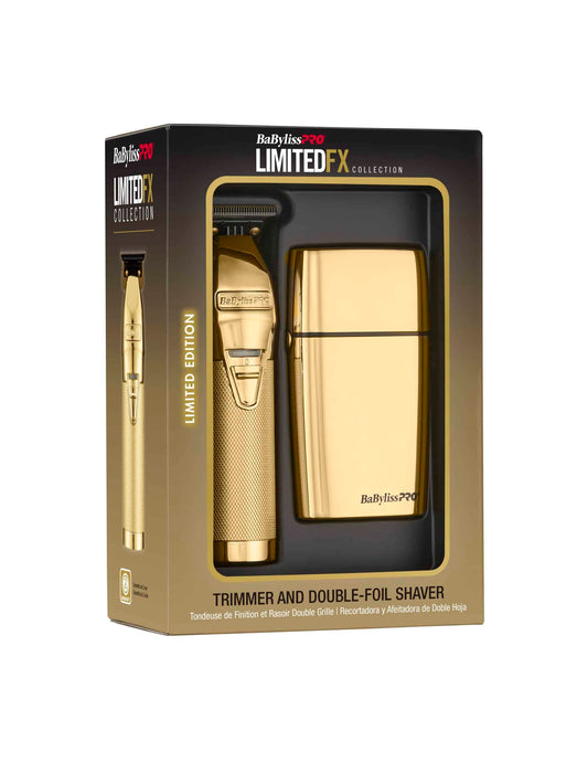 BaBylissPRO LimitedFX Gold Trimmer & Double Foil Shaver