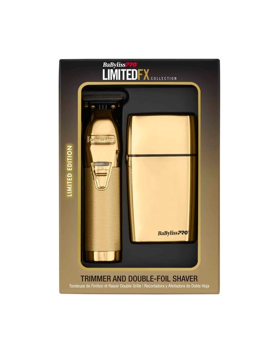 BaBylissPRO LimitedFX Gold Trimmer & Double Foil Shaver