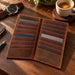 BarberSets Leather Long Bifold Card Holder Wallet - Brown, Large (Model 101L) - lifestyle